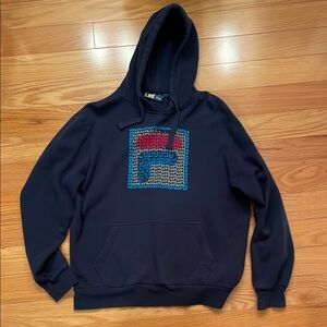 Fila Men’s Navy Blue Hoodie with Logo